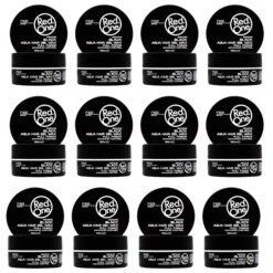 Lot De 12 Redone Cire Aquatique Coiffante Noir 150 Ml | Maintien Supplémentaire