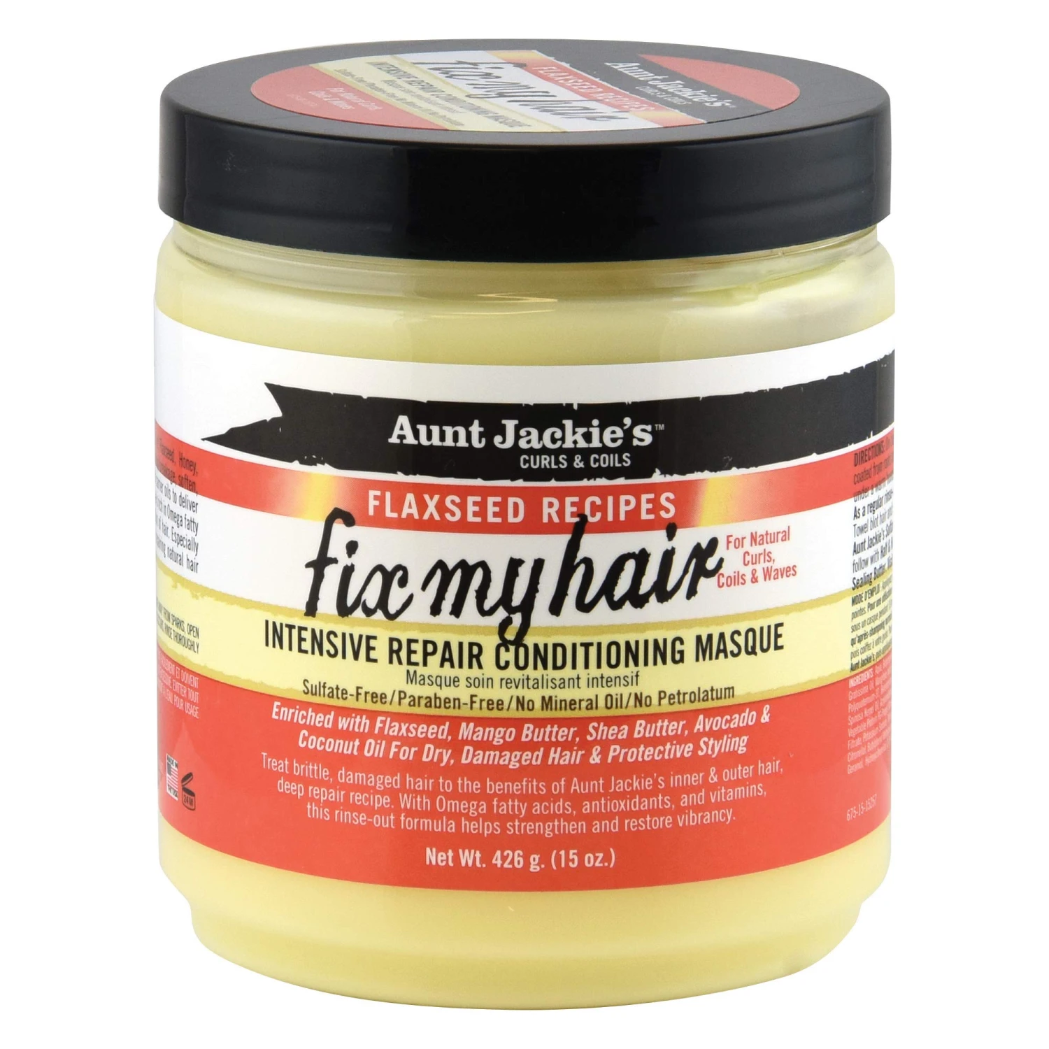 Aunt Jackie's Flaxeseed Fix My Hair 15oz 3 Aunt Jackie's Flaxeseed Fix My Hair 15oz