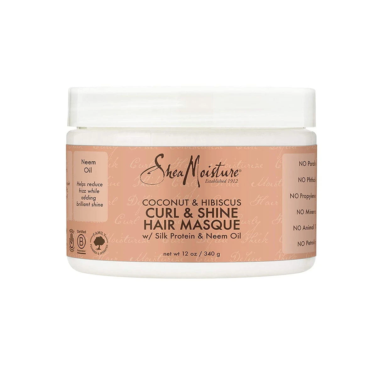 Shea Moisture Coconut & Hibiscus Treatment Masque 12oz 3 Shea Moisture Coconut & Hibiscus Treatment Masque 12oz